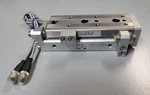 Smc MXQ12-50A-M9PSAPC Pneumatic Slide Table Adjustor Cylinder (M912). Fixed Price $125.00.
