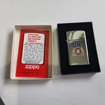 Zippo Slim Lighter Miller Lite Beer Chrome Finish Mint Box With Papers Nos. Fixed Price $75.00.
