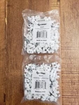 Coax Mounting Clips White RG6/CAT6 Lot Of 100 Pcs Per Bag 200-961 Steren. Fixed Price $5.58.