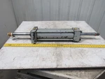 Loramendi Double Rod Hydraulic Cylinder 100MM Bore 375MM Stroke Flange Mt. Fixed Price $89.99.