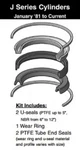 Miller Cylinder 3-1/4" Piston Seal Kit 091-KB001-325, J Series Ptfe/nitrile. Fixed Price $142.37.