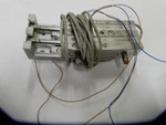 Smc MXS12-50 Aluminum Air Cylinder With Guide Rod Plate, Slide Bearing. Fixed Price $48.99.