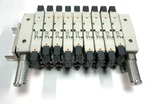 Smc Manifold With VSR8-4-FG-D-3VZR ,(4) VSR8-4-FIG-D-3VZR Free Shipping!. Fixed Price $199.75.