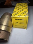 Strataflo No. 300 1-1/2" Brass Check Valve With Rubber Poppet- New. Fixed Price $45.00.