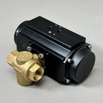 Rub Pneumatic Actuator S9 With 1" Bronze Ball Valve EA4-3 (new). Fixed Price $140.00.
