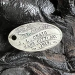 Antique 1919 America First Eagle Metal Id Tag Key Fob Jl Craig Kansas City Mo. Fixed Price $33.59.