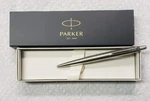 Parker Jotter Stainless Steel Chrome Trim Ballpoint Pen Black Ink With Gift Box. Fixed Price $14.95.