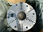 Rohm 27-1/2" 700MM Power Chuck Kfd-hs 700/3 W/ Hydraulic Cylinder A2-15 Spindle. Fixed Price $20000.00.