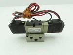 Smc NVFS2210-5G-02T Double Solenoid Valve 15-150 Psi 21-26 Vdc. Fixed Price $42.24.