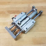 Smc MGGMB25-125-H7B Guided Pnuematic Cylinder, Bore 125MM Stroke Used. Fixed Price $151.61.