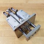 Smc MGGMF20-75-H7BSAPC Guided Pnuematic Cylinder, 20MM Bore, 75MM Stroke Used. Fixed Price $145.29.