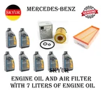 Engine Oil Filter With 7 Liters 5W-40 Motor & Air For Mercedes-benz. Fixed Price $253.33.
