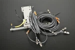Smc Pneumatic Slider Cylinder Table Kit MXH16-10 With Cables. Fixed Price $99.00.