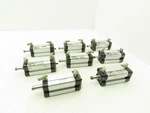 Pneumax 0734022602B Pneumatic Air Cylinder 32MM Bore 25MM Stroke Lot Of 8. Fixed Price $119.99.