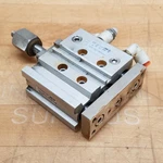 Smc MGPM20N-25A-XC8 Pneumatic Guided Slide Cylinder, 1" Stroke, 7/16" Bore. Fixed Price $36.09.