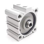 Smc NCQ2A63-15D Compact Cylinder, 63MM Bore, 15MM Stroke, 145PSI, NPT1/4 Ports. Fixed Price $80.00.