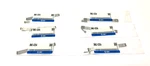 Smc BM2-025A Auto-switch Mounting Bracket Lot Of 6. Fixed Price $17.09.