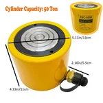 50 Ton Hydraulic Cylinder Short Split Jack Single-rod Ram. Fixed Price $125.96.