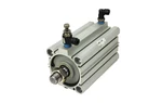 Smc CQ2B63-100DM Pneumatic Compact Cylinder, 63MM Bore, 100MM Stroke. Fixed Price $45.00.