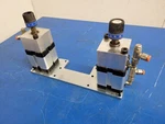 Pneumax Pneumatic Dual Cylinder Actuator W/ Adjustable Stops 2420A1513. Fixed Price $149.99.