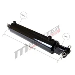 Hydraulic Cylinder Welded Double Acting 4" Bore 30" Stroke Clevis End 4X30 New. Fixed Price $514.50.
