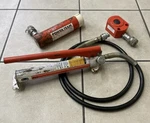 Otc P12 Hydraulic Pump W/ Power Team C106C 10-TON Cylinder & RLS200 20-TON Ram. Fixed Price $699.99.