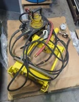 Enerpac 10 Ton Bench Hydraulic Press A258, Air Pump ZA4208MX. Fixed Price $1395.00.