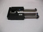 Numatics Double Acting Air Cylinder With Guide Block, Linear Slide. 6". Fixed Price $99.99.