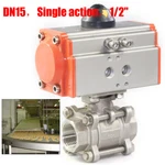 1/2" Pneumatic Ball Valve Single Acting Air Actuated Actuator 1000PSI. Fixed Price $27.31.
