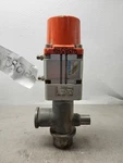Used Metso Nove Assembly With Festo Compact Cylinder AEVU-80-25-A-P-A. Fixed Price $360.00.