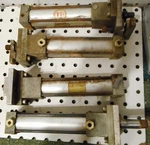 Lot 0F Used Air Cylinders Phd Wayne NPGMF111/8X4 4" Throw 5/8 Shaft. Fixed Price $60.00.
