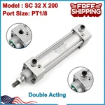 Baomain Pneumatic Air Cylinder 32 X 200 Pt 1/8, Screwed Piston Rod, Stroke 8". Fixed Price $26.83.