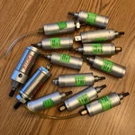 Chicago & Bimba Pneumatic Cylinders - Used Lot Of 13. Fixed Price $20.00.