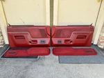87-91 Ford F150 F250 F350 Bronco Red Front Door Panels Power Window Left Right. Fixed Price $459.99.
