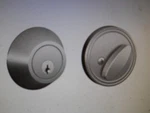 New Southern Hardware Single Cylinder Deadbolt Stainless Steel Finish. Fixed Price $9.20.