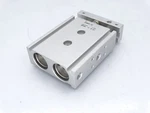 Smc CXSM25-25 Pneumatic Cylinder New Open Box. Fixed Price $81.00.