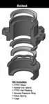 Miller Cylinder 1/2" Rod Seal Kit & Bolted Gland 051-KR015-250 Teflon Ptfe. Fixed Price $236.39.