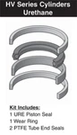 Miller Cylinder 7" 181-KB001-700 Hv Series Piston Seal Kit (urethane). Fixed Price $147.23.