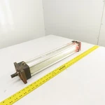 Schrader Bellows FW2D112141 Double Acting Air Cylinder 20" Stroke 3.4" Bore. Fixed Price $150.00.