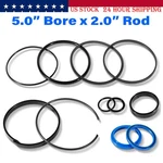 5" Bore X 2" Rod Cylinder Hydraulic Log Splitter Rebuild Seal Kit. Fixed Price $17.50.