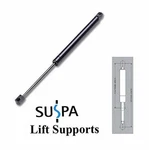 Suspa C16-12666 26" Gas Prop/strut 100 Lbs Set Of Two. Fixed Price $58.24.