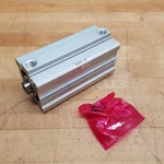 Smc NCDQ2A50-100D Compact Cylinder, 145PSI, 50MM Bore X 100MM Stroke New. Fixed Price $33.24.