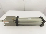 Smc Pneumatic Air Cylinder 125MM Bore 400MM Stroke Cushioned CNS125D-UA Rod Lock. Fixed Price $599.99.