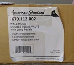 American Standard 7679.112.002 Wall Mount Double Valve With Long Pedals. Fixed Price $64.99.