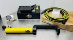 10 Ton Hydraulic Clamp 9 Throat Wheel Stud Spx/esco Cylinder Enerpac 20 Hose.. Fixed Price $1249.99.