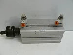 Smc NCDQ2A50-100DM Pneumatic Compact Cylinder 145PSI 1.MPA W/ NJ08 Coupler. Fixed Price $56.99.
