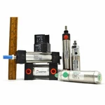 New! Pneumatic Lot Of 5 Air Cylinders + 2 Valves! Norgren Smc Numatics. Fixed Price $149.33.