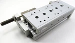 Smc MXS25L-100B Slide Table, Shock Absorb Guided Cylinder. Fixed Price $455.00.