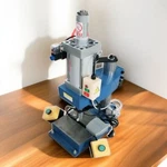 Desktop Pneumatic Punching Press Machine Adjust Cylinder Stroke 2 Buttons 110V. Fixed Price $440.00.