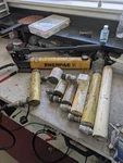 Enerpac- Hydraulic Pump Set With 8 Rams. Fixed Price $4000.00.